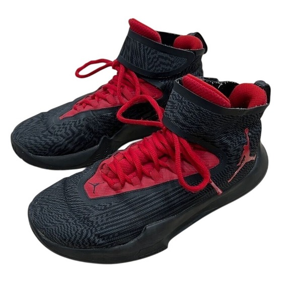 Jordan Fly Unlimited Anthracite‎ Gym Red Basketball High Top Sneakers 7.5 Shoe - Picture 2 of 11